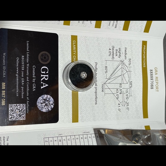 1CTW High Quality Loose Moissanite Stones